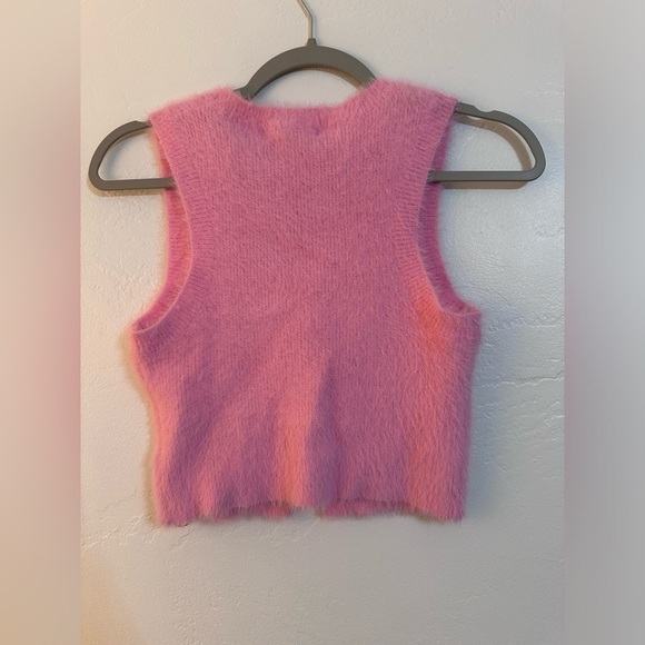 Hot Garbage Pink Heart Rinestone Crop Top - Picture 3 of 6